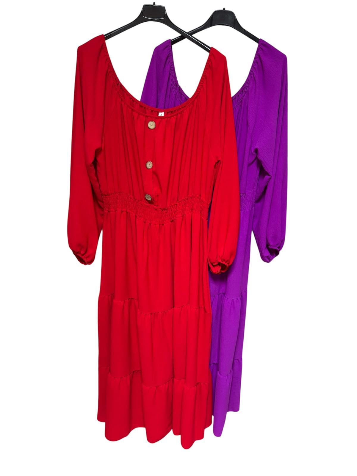 Vestido Talla Grande Versátil - Manga Ajustable