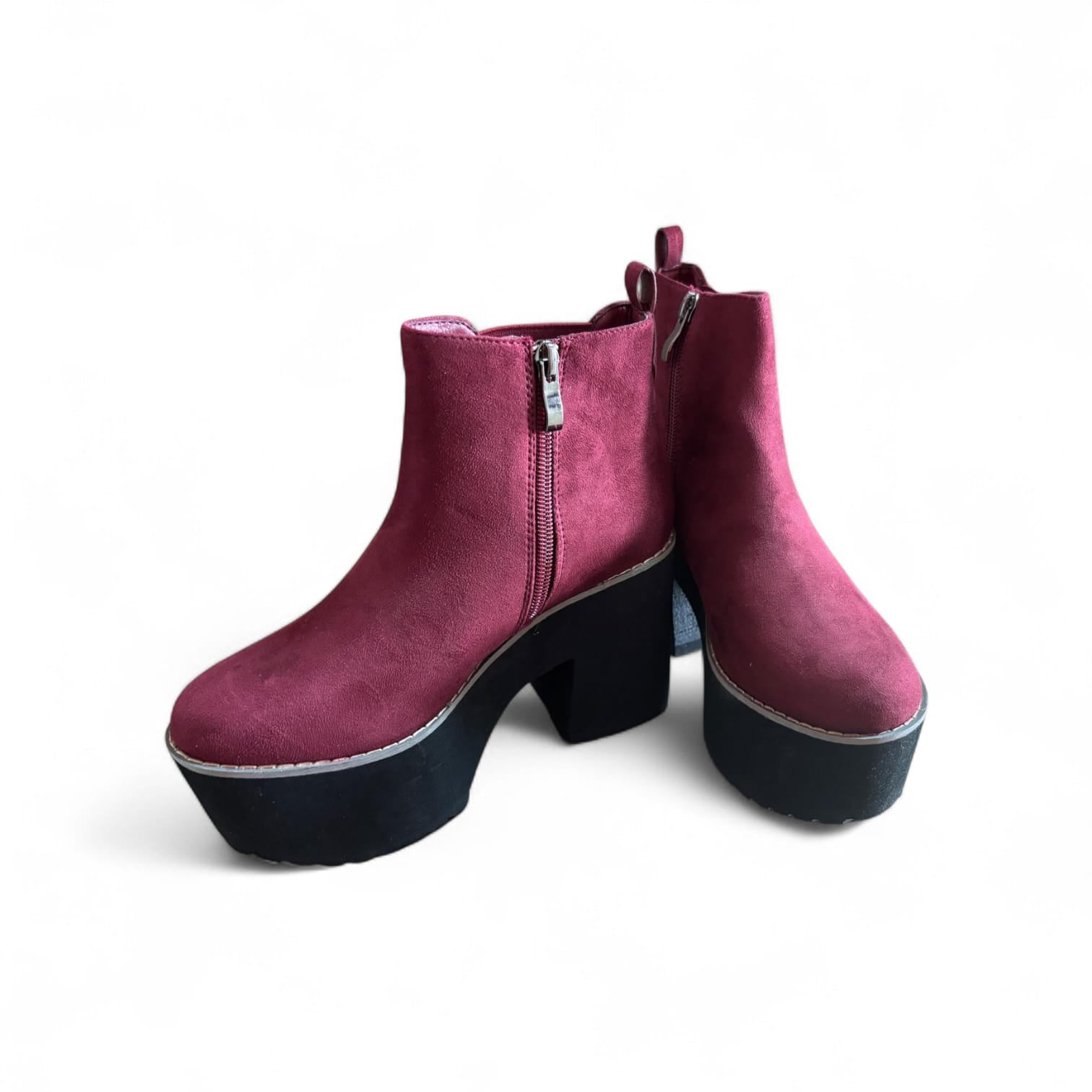 Botines Burdeos Plataforma