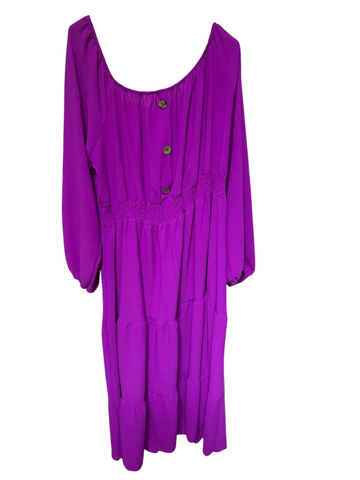 Vestido Talla Grande Versátil - Manga Ajustable