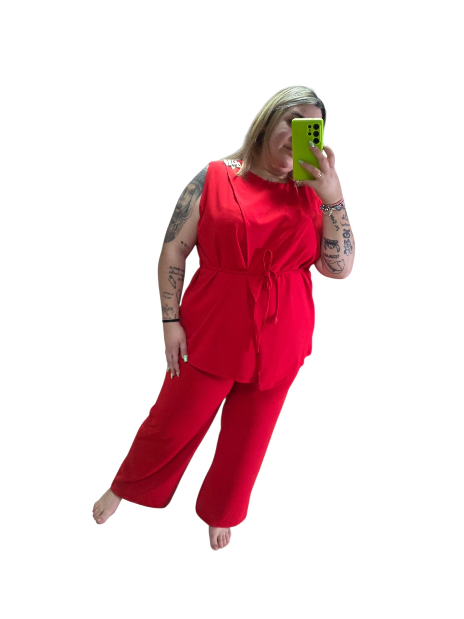 Conjunto Rojo Dos Piezas