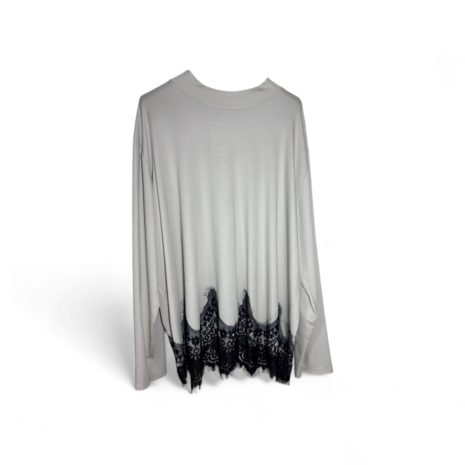 Blusa con Encaje Talla Grande