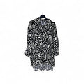 Blusa Estampado Cebra Asimétrica
