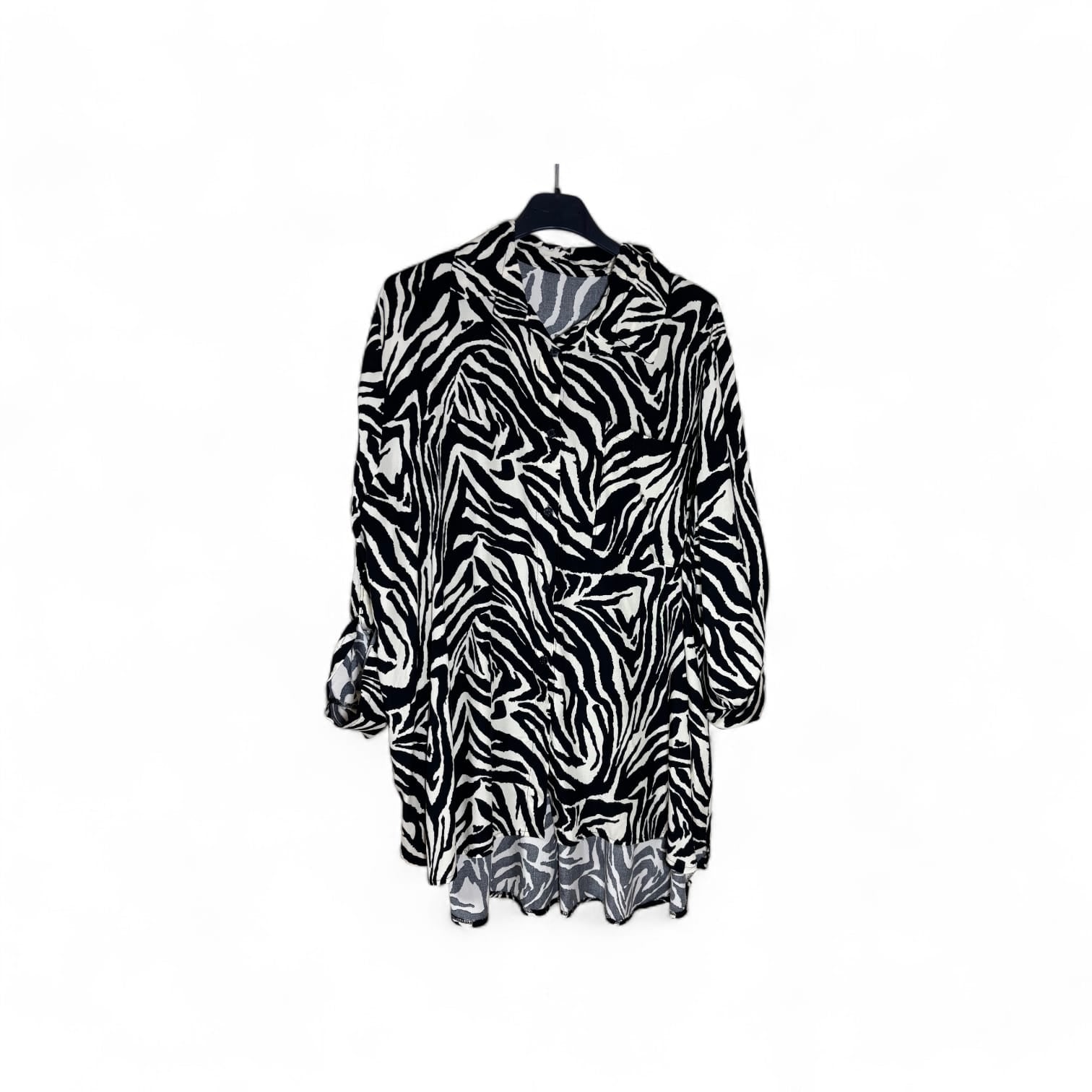 Blusa Estampado Cebra Asimétrica