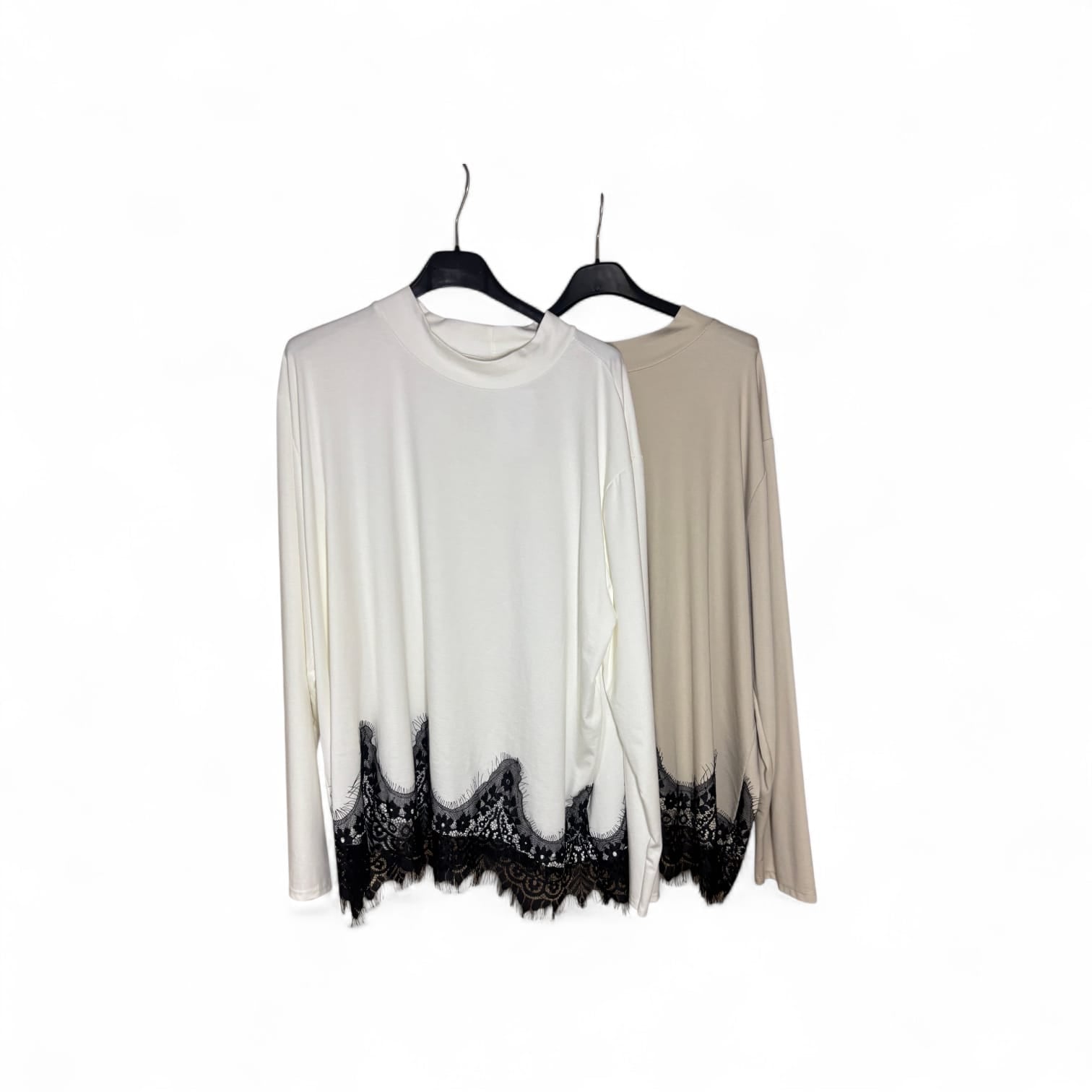 Blusa con Encaje Talla Grande