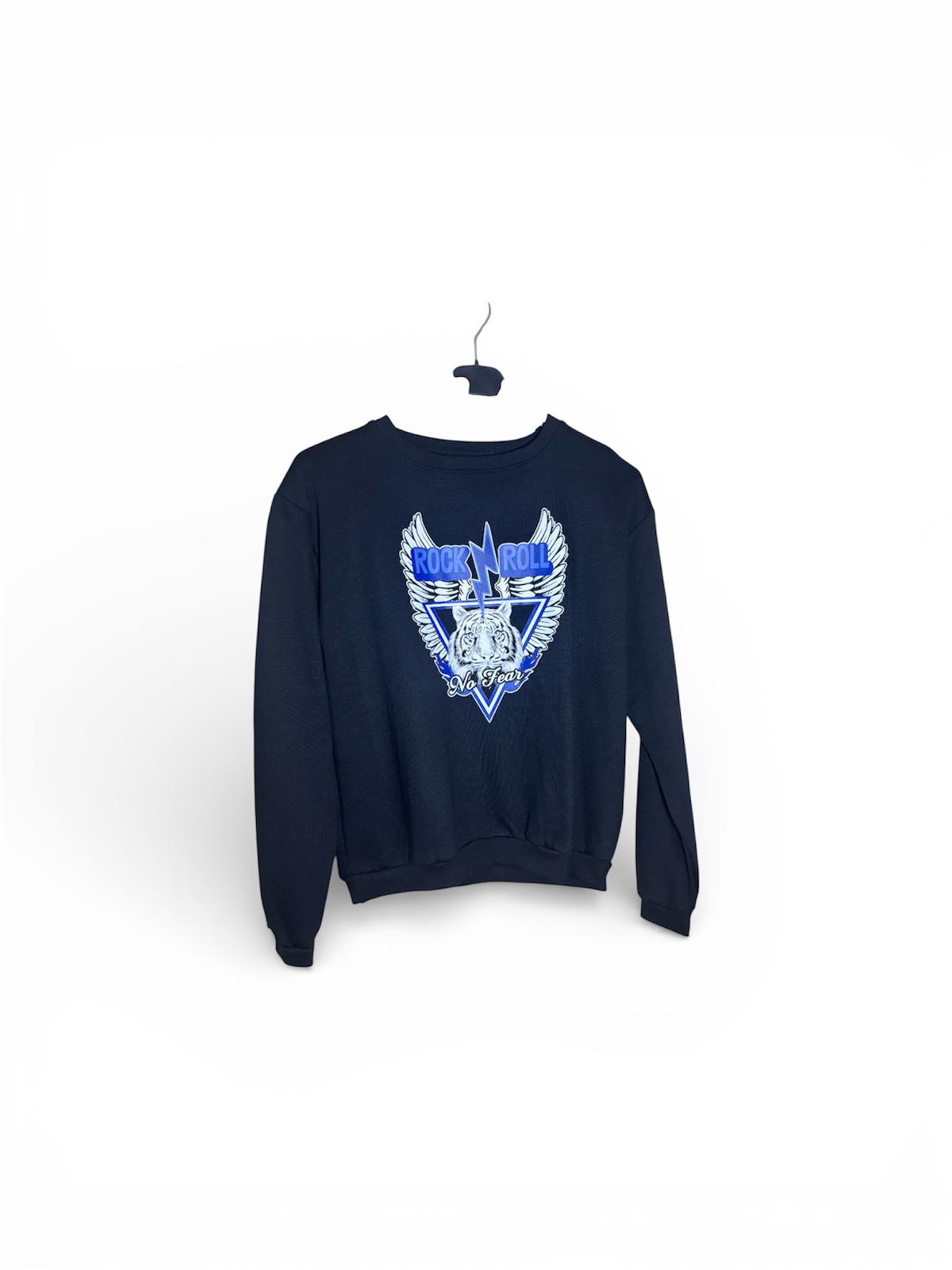 Sudadera con Estampado Rock
