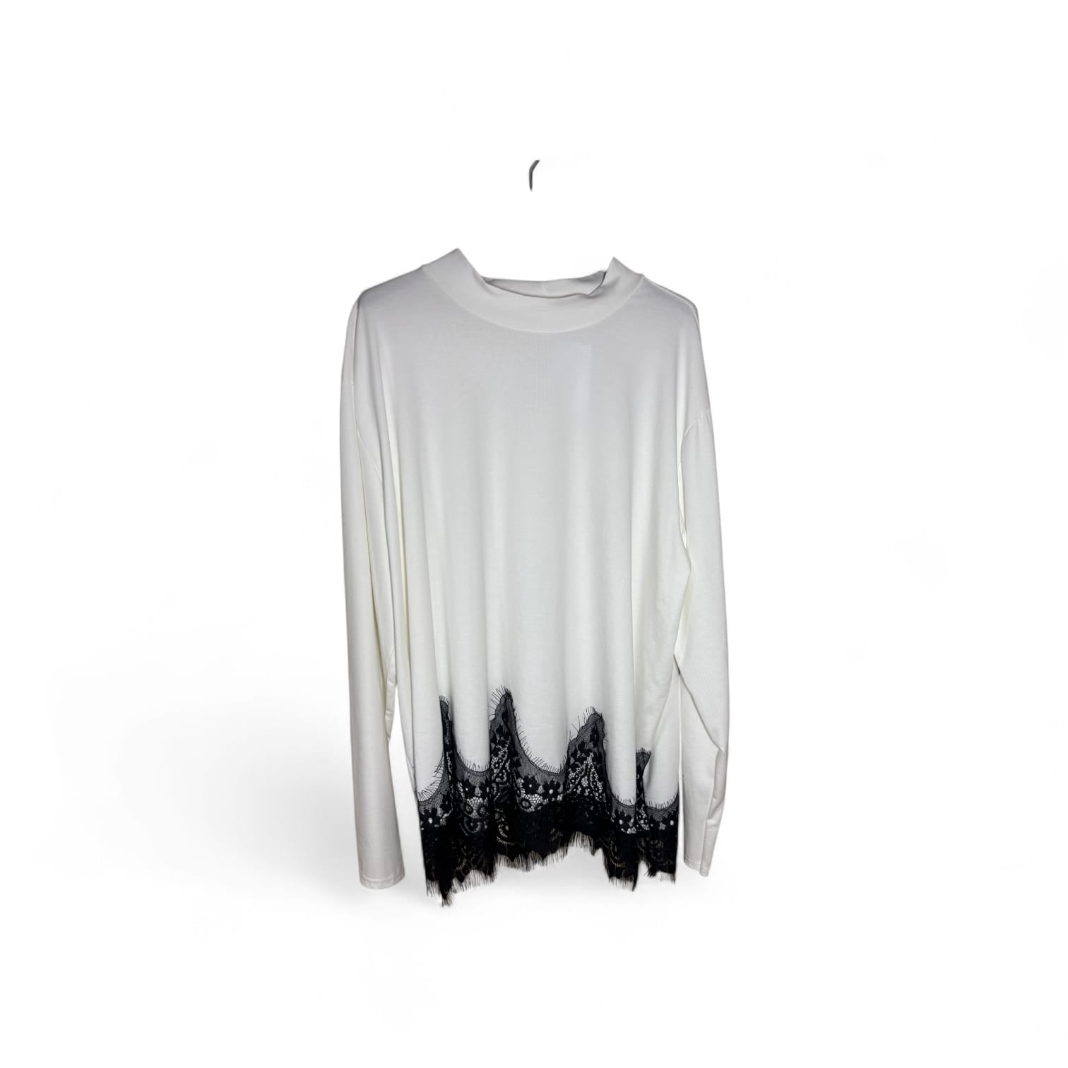 Blusa con Encaje Talla Grande