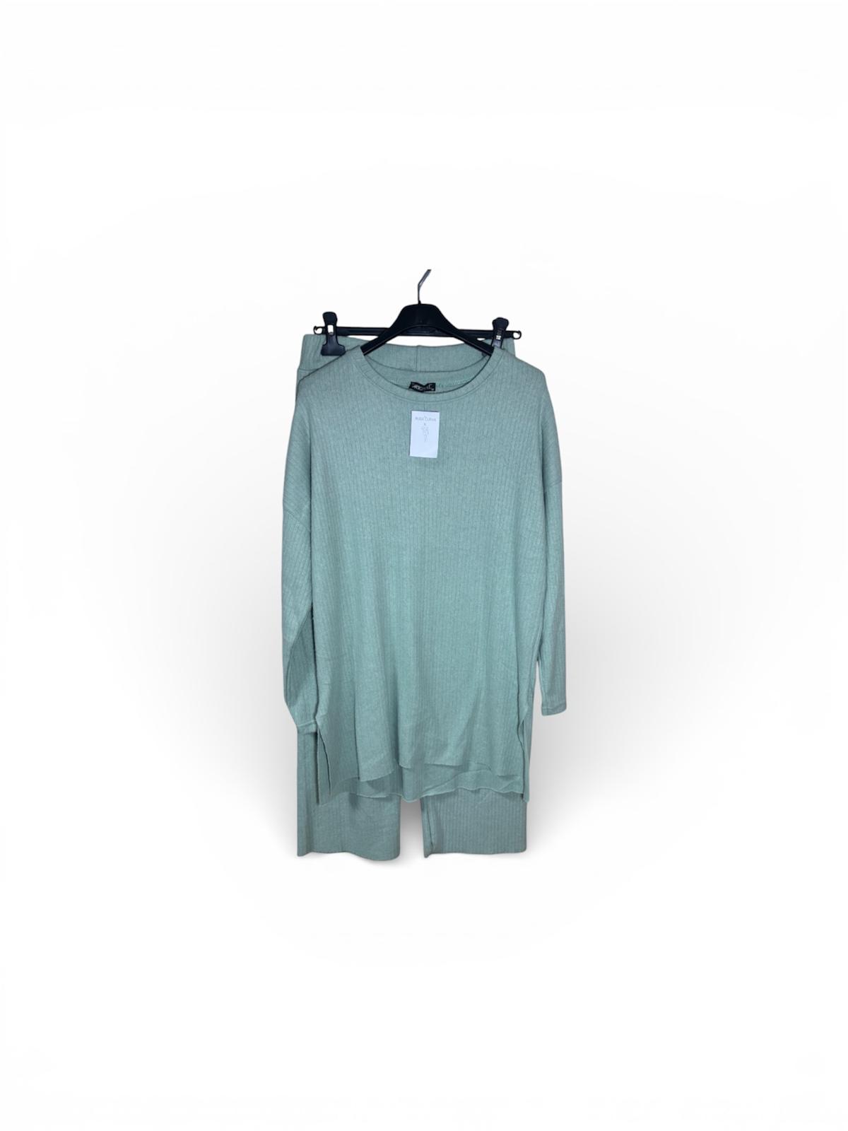 Conjunto Sudadera y Pantalón Verde Agua