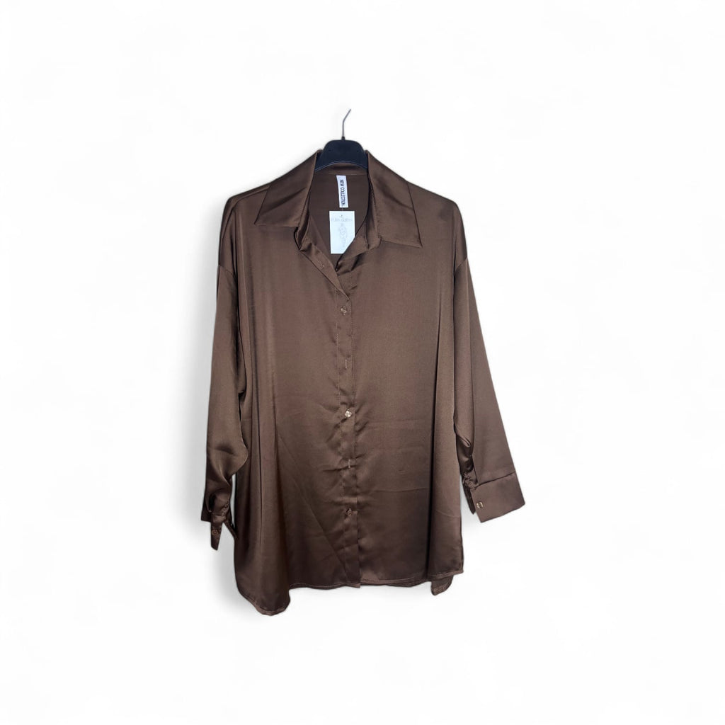 Blusa de Satén Talla Grande