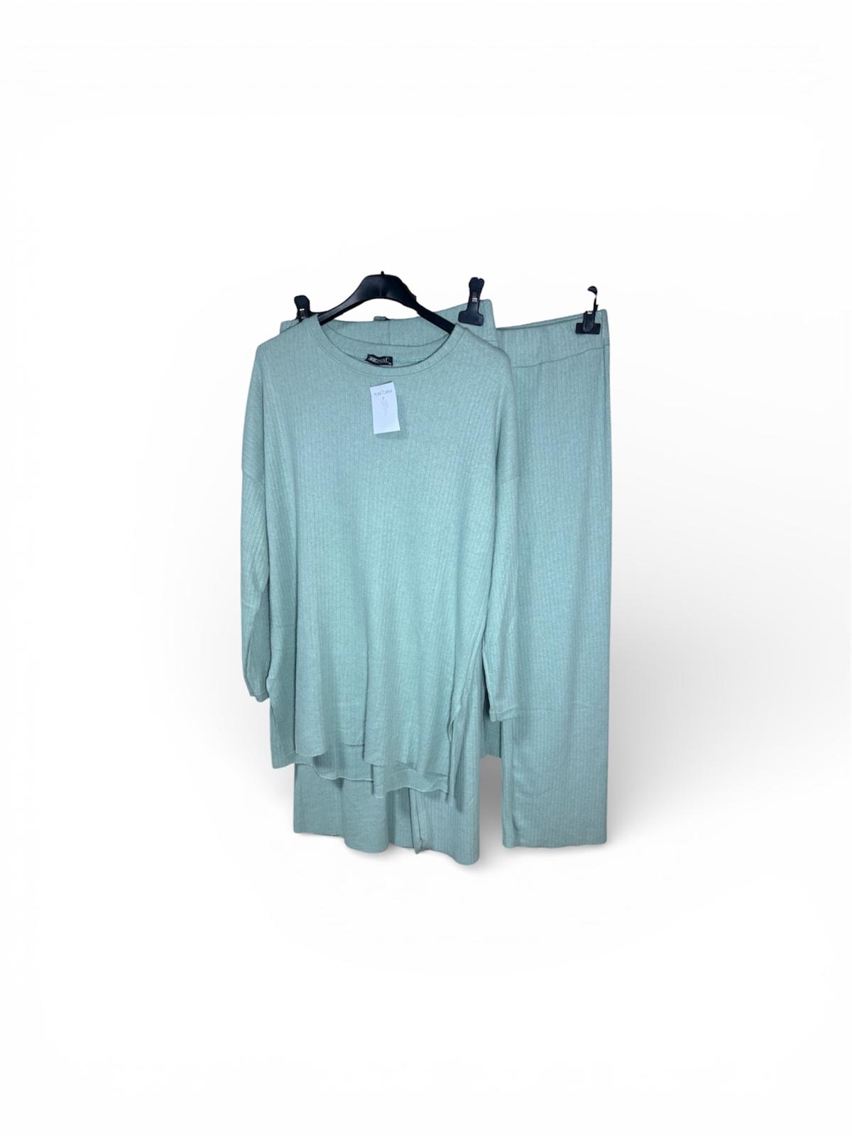 Conjunto Sudadera y Pantalón Verde Agua
