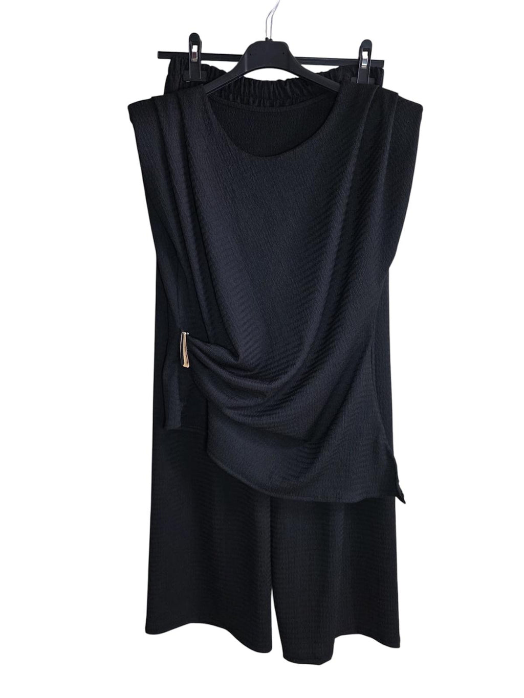 Conjunto Blusa y Pantalón con Nudo Lateral