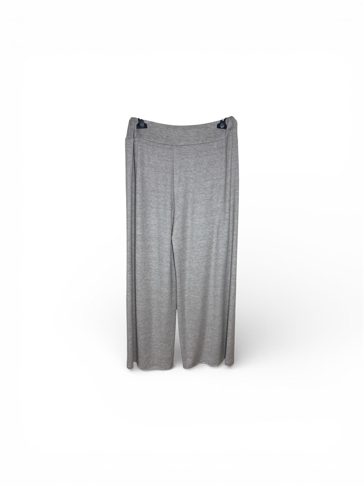 Pantalón Palazzo Gris Talla Grande