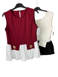 Blusa con Volante - Detalle Dorado