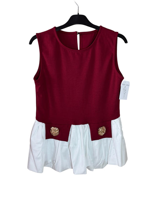 Blusa con Volante - Detalle Dorado