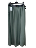 Pantalón Palazzo Verde Talla Grande - Con Cinturón