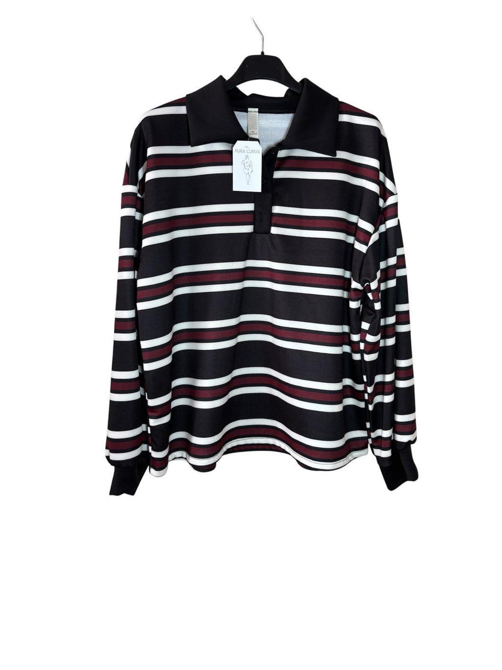 Polo de Rayas Multicolor - Manga Larga