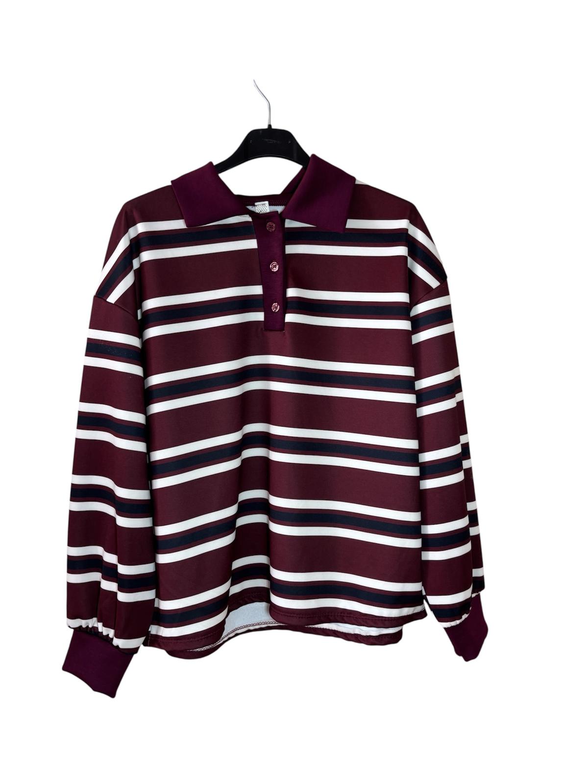 Polo de Rayas Multicolor - Manga Larga