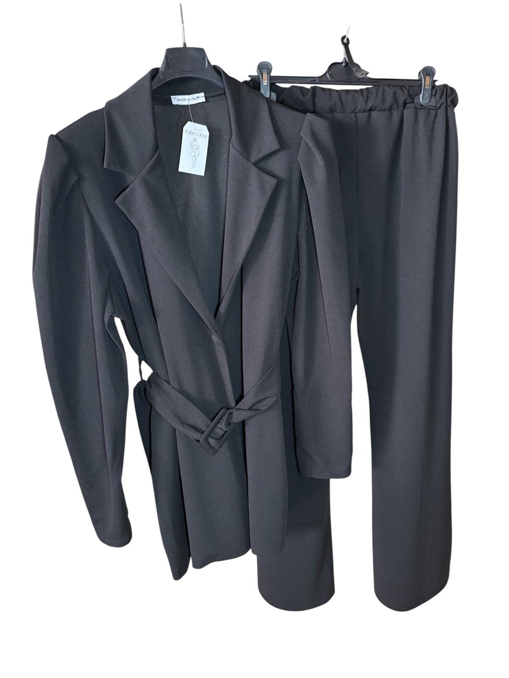 Traje Chaqueta Talla Grande - Conjunto Negro